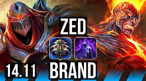 ZED Vs BRAND MID 8 0 3 Legendary EUW Master 14 11 YouTube