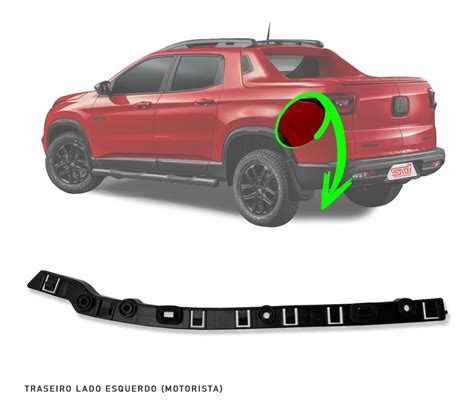 Guia Parachoque Traseiro Esquerdo Fiat Toro Ultra Novo