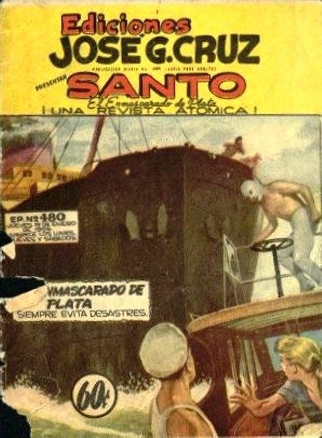 SANTO EL ENMASCARADO DE PLATA 1952 JGC 480 Ficha de número en