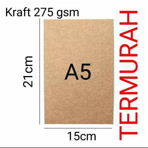 Jual Kertas Samson Craft Tebal Kraft Liner Gsm A Isi Lembar