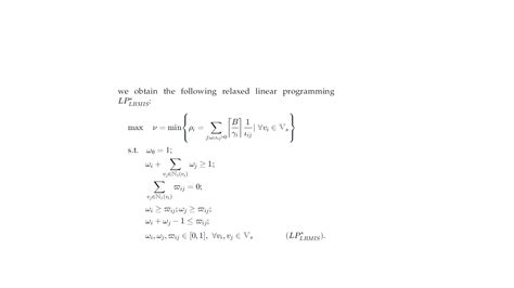 How To Solve Relaxed Linear Programming Equation With Max Min Objective Researchgate