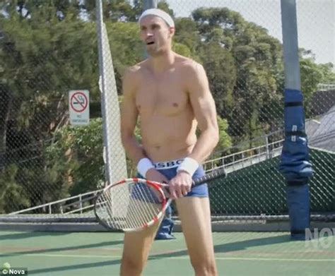 Ryan Fitzgerald Strips Down To His Undwear As He Challenges Pat Rafter