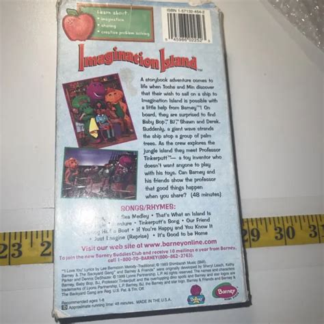 BARNEY BARNEYS Imagination Island VHS 2000 Classic Collection 4