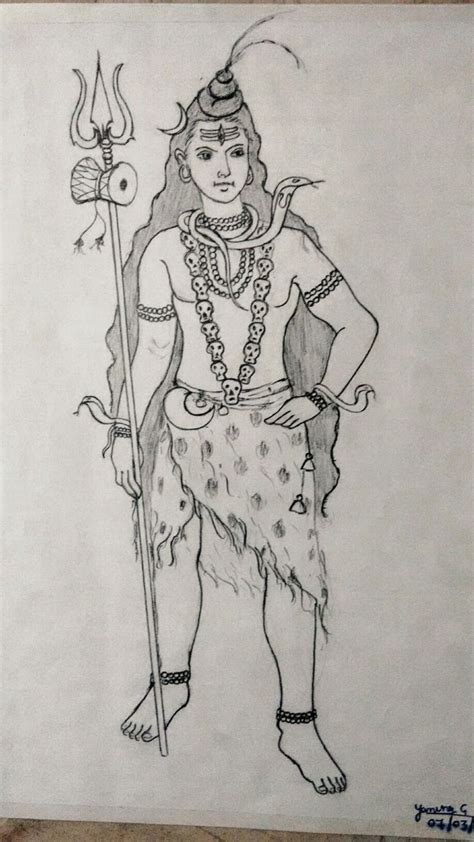 Om Namha Shivaya Sketches Humanoid Sketch Art