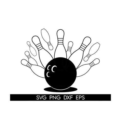 Bowling Svg Bowling Svg File For Cricut Silhouettebowling Inspire Uplift