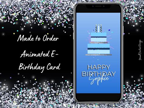 Custom Animated Birthday E-card Animated Personalized - Etsy