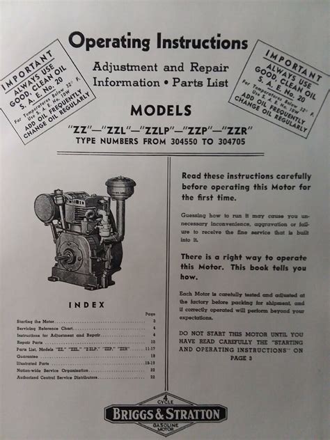 Briggs And Stratton Model Z