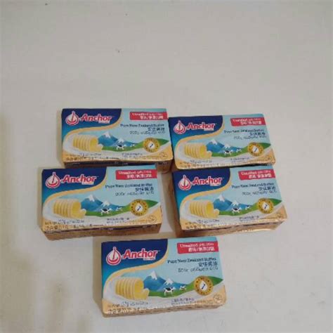 Jual Butter Anchor 227gr Unsalted Shopee Indonesia