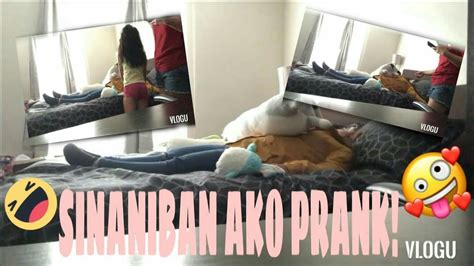 Sinaniban Ako Prank Gone Wrong Ghie Galang Youtube