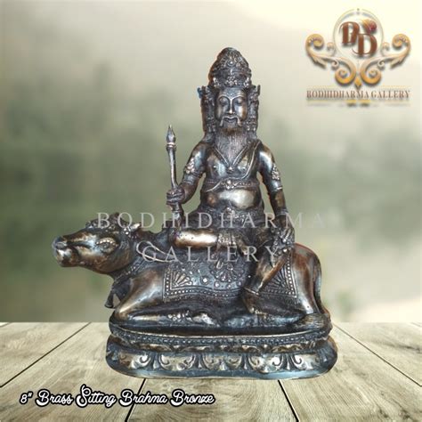 Jual Patung Rupang Arca Dewa Brahma Brass Sitting Brahma Bronze Inch