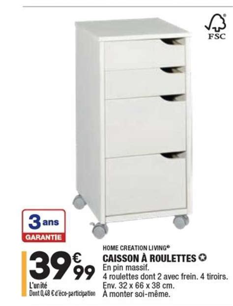 Promo Caisson Roulettes Home Creation Living Chez Aldi Icatalogue Fr