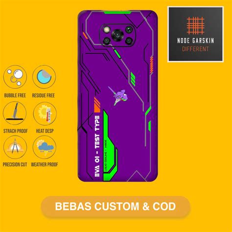 Garskin Skin Poco X Poco X Pro Fullbody Bisa Custom Evangelion