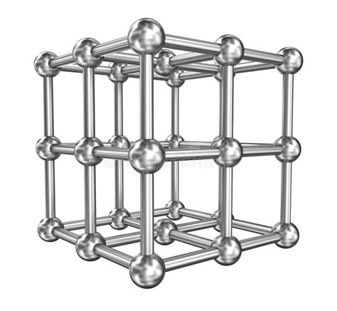 Estrutura 3d Molecular Cúbica Ilustração Stock Ilustração De Pesquisa Tecnologia 17242949