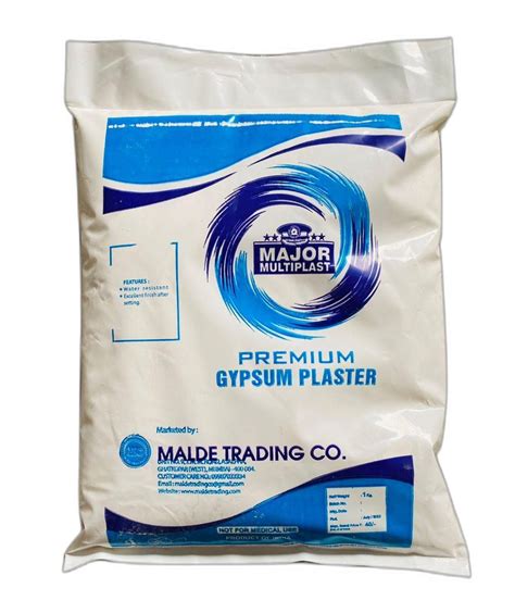 Kg Major Multiplast Premium Gypsum Plaster Grade Standard Super Fine