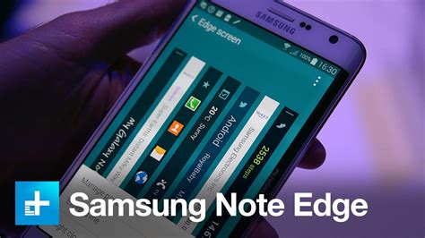 Samsung Galaxy Note Edge Hands On Youtube