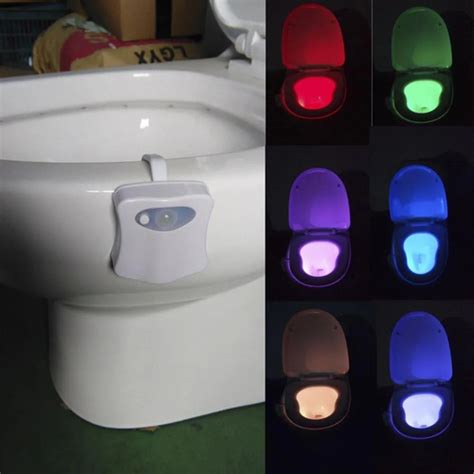 Sensor De Presença Luz Led 8 Cores Vaso Sanitário Lightbowl MercadoLivre