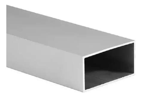 Tubo Rectangular De Aluminio In X Mtr Lineal