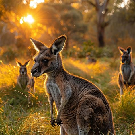 Premium Photo | Rugged Kangaroos in the Australian Outback