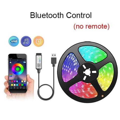 Bande Led Bluetooth M Bande Lumineuse Led Bluetooth Flexible Diode En