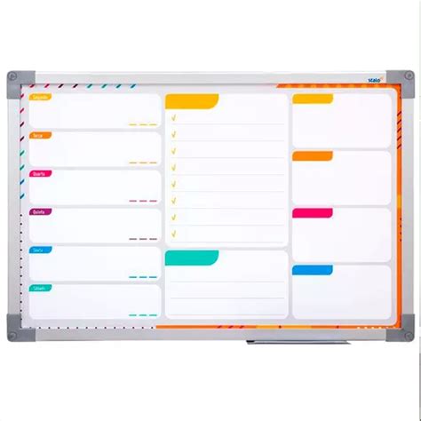 Planner Semanal Parede 60x40cm Lousa Planejador Pop MercadoLivre