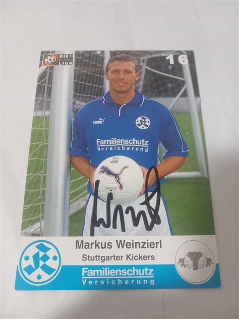 Signierte Ak Markus Weinzierl Stuttgarter Kickers Neu Ebay