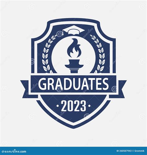 Graduate 2023 Class Of 2023 Lettering Logo Stamp Graduate Design