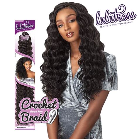 Sensationnel Lulutress Crochet Braid 18″ Ocean Wave Beauty Collection