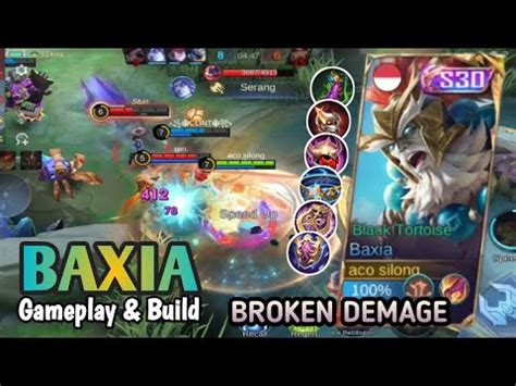 GAMEPLAY BAXIA SKIN SEASON 30 BAXIA BEST BUILD 2024 TOP GLOBAL