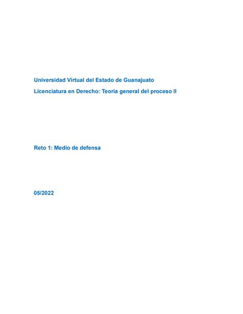 Reto Medio De Defensa Redacci N De Un Recurso De Reclamaci N A Un