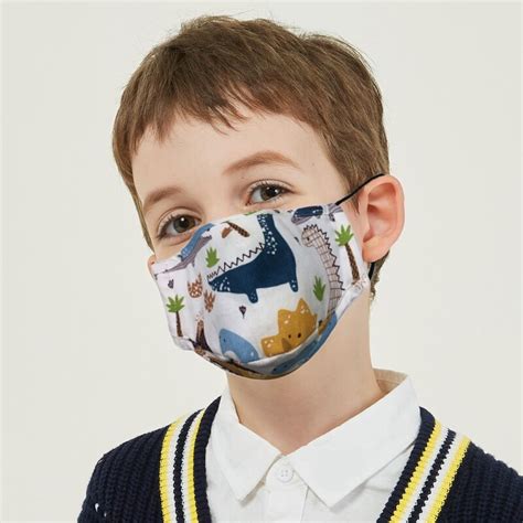 Kids Mouth Masks With Breath Design Replaceable Filter