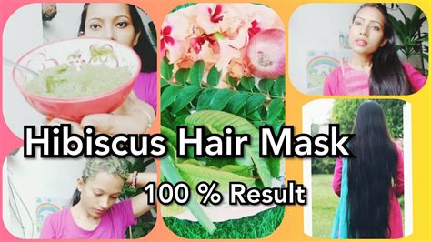 Diy Hibiscus Hair Mask Promote Hair Growth Reduce Hair Fallmagical Hair Mask 😱😳😍🌺 Youtube