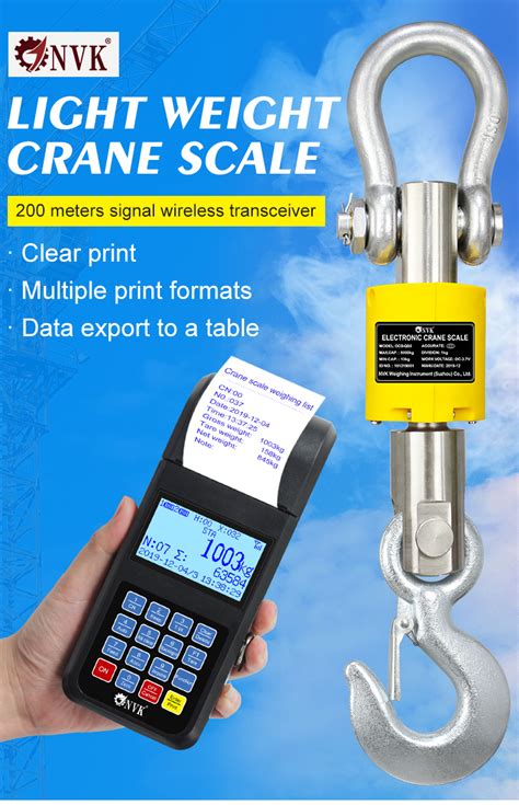 Ocs Q 1 10t Electronic Wireless Weighing Crane Scale Digital Hanging Scale