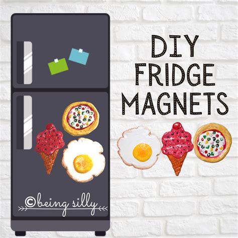 DIY Clay Fridge Magnets | DIY Miniature Clay Food | How to make fridge ...