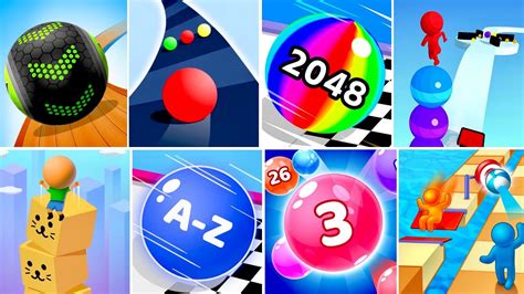 Going Balls Color Road Marbel Run Tricky Track 3d Ball Run 2048 Stack Rider Cube Surfer A Z Run