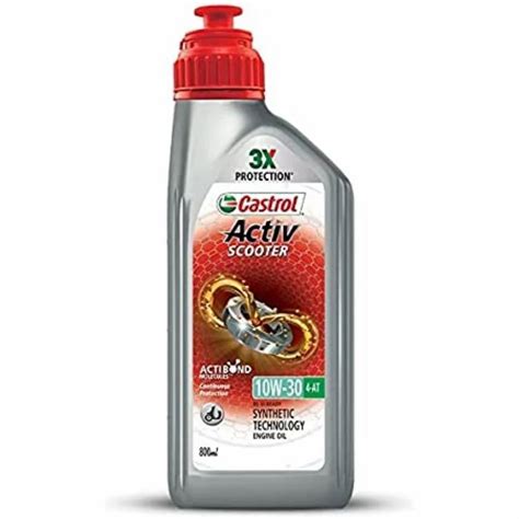 Castrol Activ Scooter 10W 30 Petrol Engine Oil Unit Pack Size Bottle