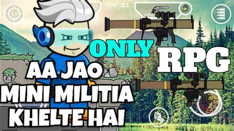 Only Rocket Launcher Challenge In Mini Militia Mini Militia