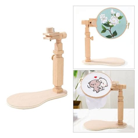 Degree Rotatable Adjustable Embroidery Hoop Stand Cross Etsy