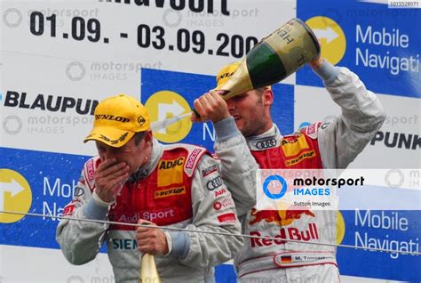 Race Winner Tom Kristensen Den Audi Sport Team Abt Siemens Left Is