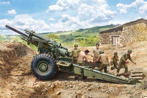 Scalehobbyist M1 155mm Howitzer W 6 Crew By Italeri Models