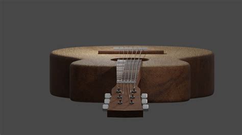 Acoustic Guitar Free 3d Model By Namora2003