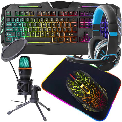 Zestaw Gamingowy Klawiatura Pod Wietlana Fury Spitfire Mysz Mata Rgb