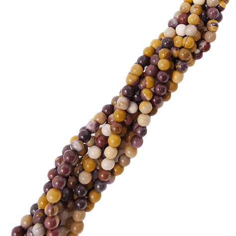 Mookaite Round Semi Precious Stones Mm Cm String Beads And