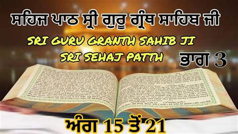 Sehaj Paath Sri Guru Granth Sahib Ji Ang To Vol Giani