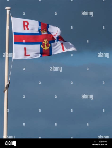 Rnli lifeboat flag hi-res stock photography and images - Alamy