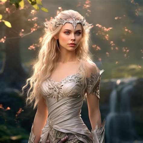 Premium Ai Image Photo Of A Beautiful Ultra Realistic Elf Queen