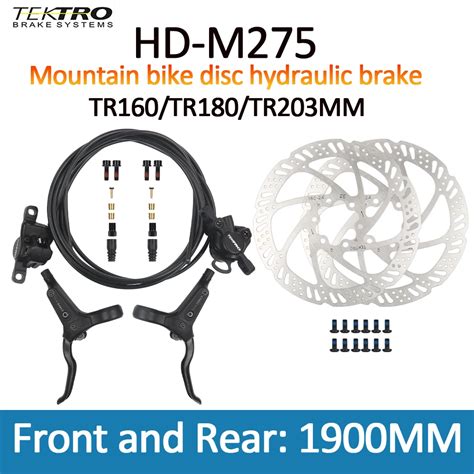 Tektro Hd M Mountain Bike Hydraulic Disc Brake And Rotor Tr Tr