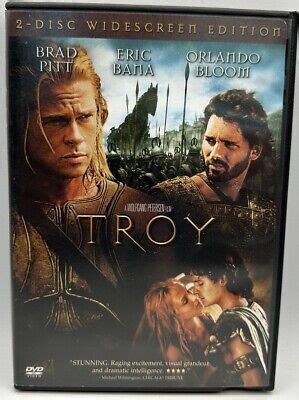 Troy Dvd Widescreen Version Brad Pitt Eric Bana Orlando Bloom Disc