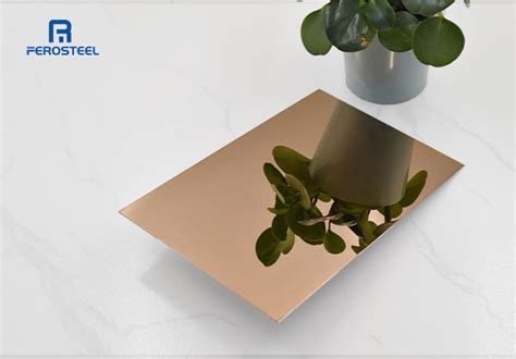 No Finish And Rose Gold Stainless Steel Sheets Color Metal