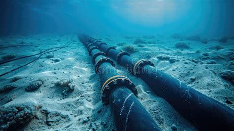 Undersea Internet Cables Submarine Communications Cable Stock Image