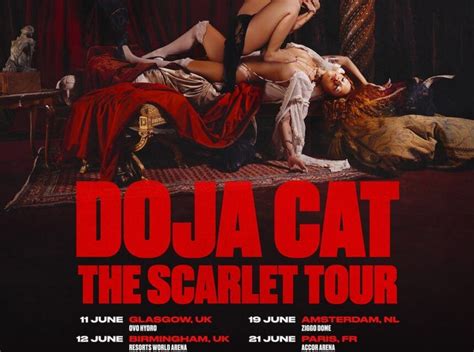 Doja Cat Announces She Will Bring The Scarlet Tour To Europe In 2024